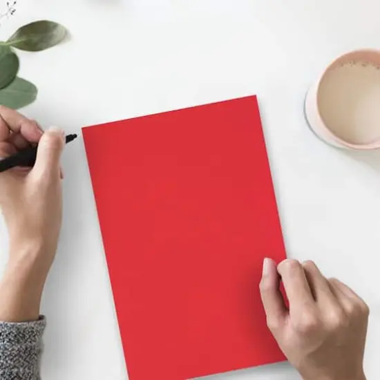 JAM Paper Recycled 8.5" x 11" 65lb. Cover Cardstock Pack, 250 Sheets Red {5}