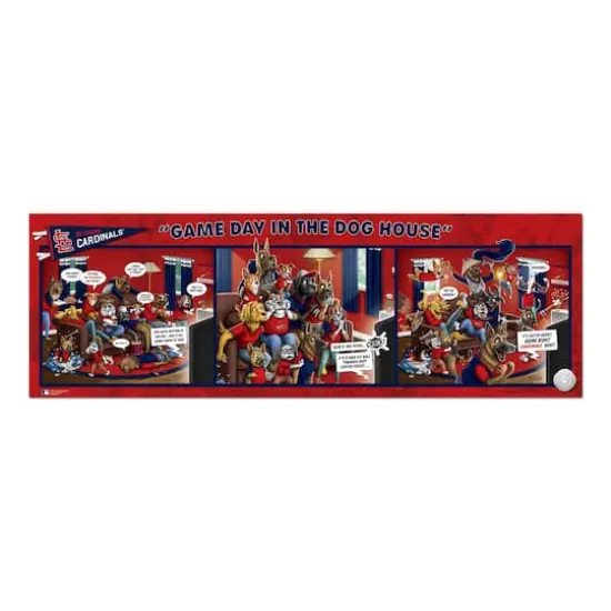 MLB Game Day in the Dog House 1,000 Piece Puzzle StLouis Cardinals {5}