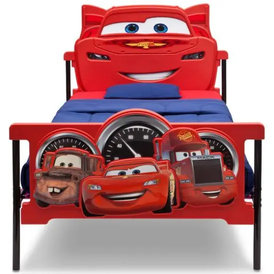 Cars Plastic 3D Twin Bed {3}