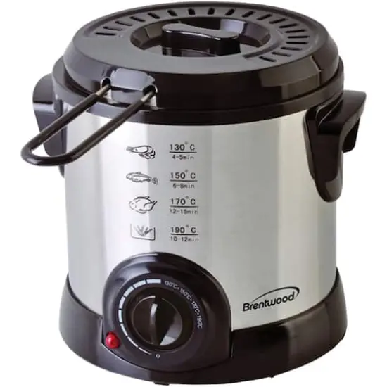 Brentwood 1L Stainless Steel Electric Deep Fryer {1}
