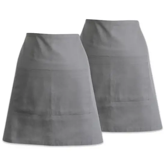 DII&reg; Waist Apron Set Gray {1}