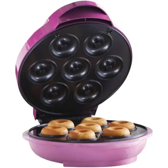 Brentwood Pink Nonstick Mini Donut Maker {3}