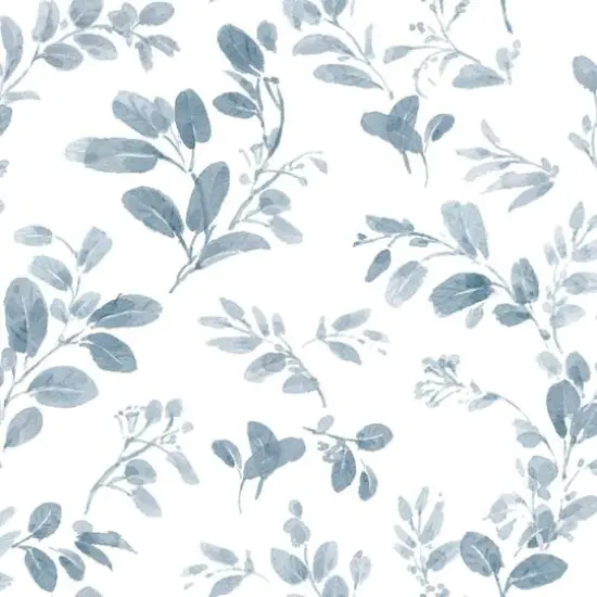 RoomMates Blue Dancing Leaves Peel & Stick Wallpaper {1}