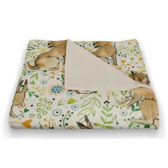 Playful Bunnies 50" x 60" Sherpa Fleece Blanket {3}