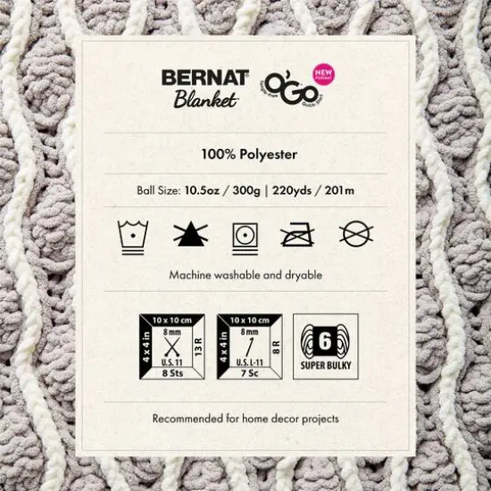 Bernat&reg; Blanket O'Go&trade; Yarn Agave {13}