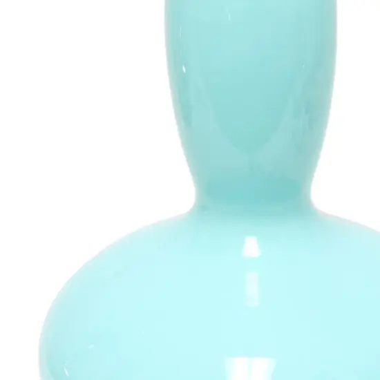 Lalia Home 23.5" Glass Dollop Table Lamp with White Fabric Shade Seafoam {8}