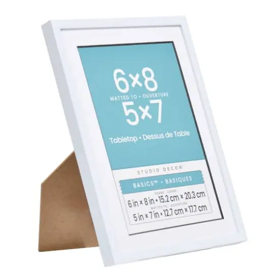 Basics&trade; Tabletop Frame with Mat by Studio D&eacute;cor&reg; White {3}