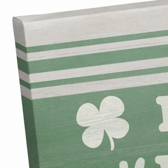 Irish kisses shamrock wishes 16" x 16" Canvas Wall Art {4}