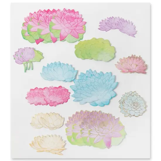 Lotus Flower Die Cut Stickers by Recollections&trade; {5}