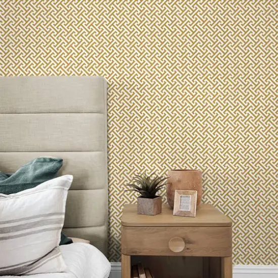 Surface Style Cross Section Peel & Stick Wallpaper Golden {7}