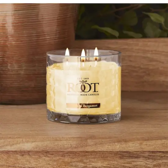 Root Candles Signature 3-Wick Honeycomb Beeswax Blend Jar Candle Citron and Bergamot {3}