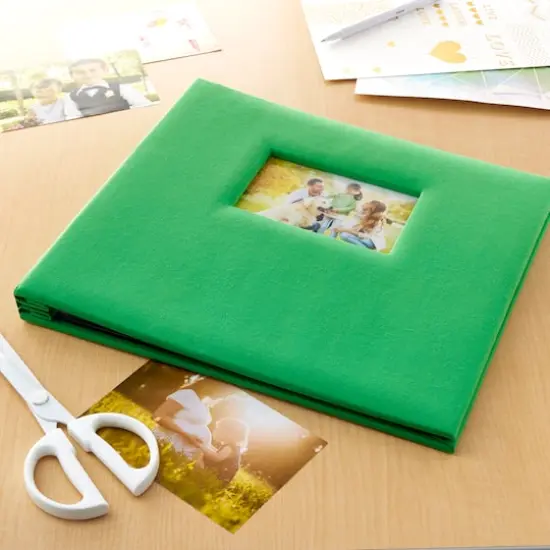 12" x 12" Cloth Scrapbook Album by Recollections&reg; Green {3}