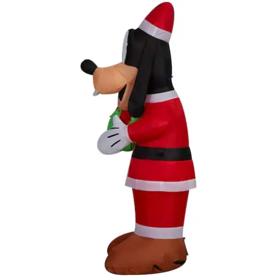 4ft. Airblown&reg; Inflatable Christmas Goofy in Santa Suit {3}
