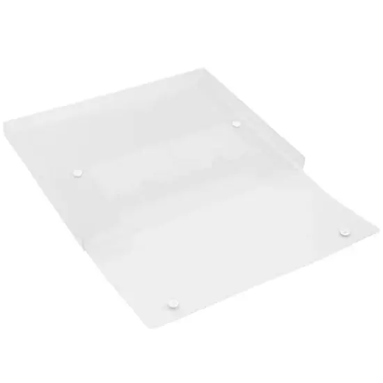 JAM Paper Clear Plastic Portfolio with Two Button Snap Closure 9.5" x 12.5" {5}