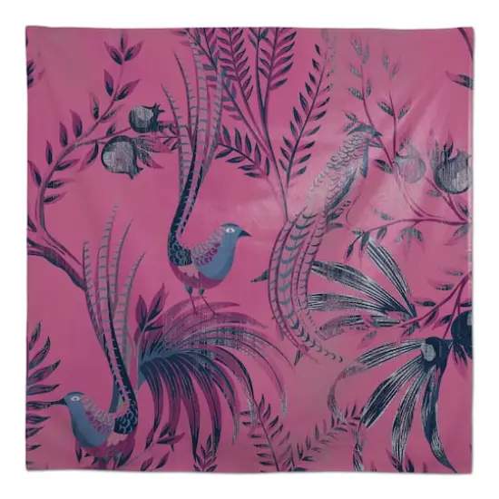 Peacock Pattern 58" x 58" Tablecloth {1}