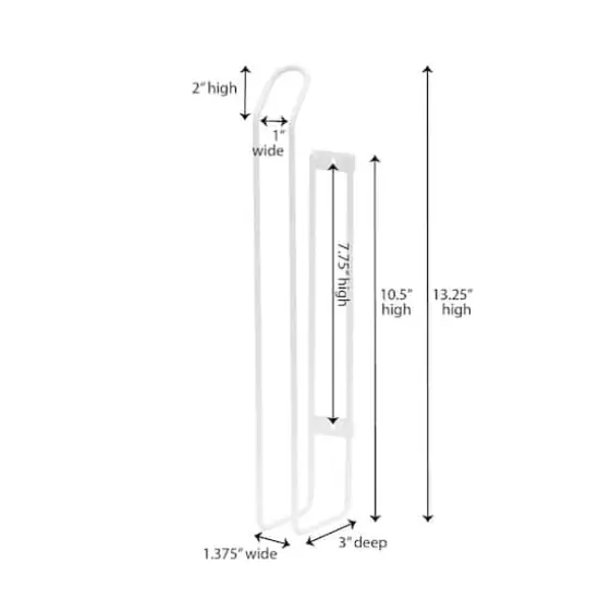 Household Essentials 13.4" Mounted Paper Towel Holder White {4}