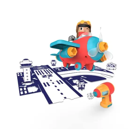 Educational Insights Design & Drill Bolt Buddies Plane {3}