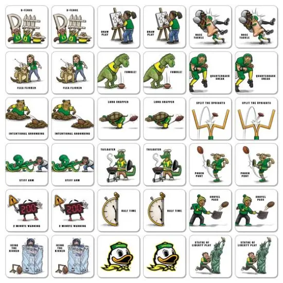 College Team Licensed Memory Match Game Oregon Ducks {4}