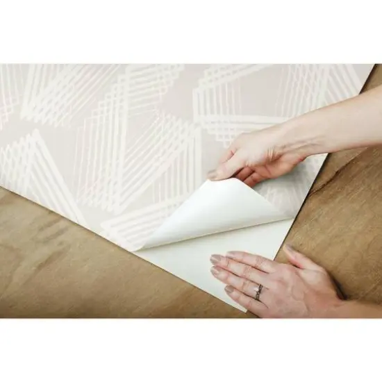 RoomMates Acceleration Peel & Stick Wallpaper Taupe and Beige {11}