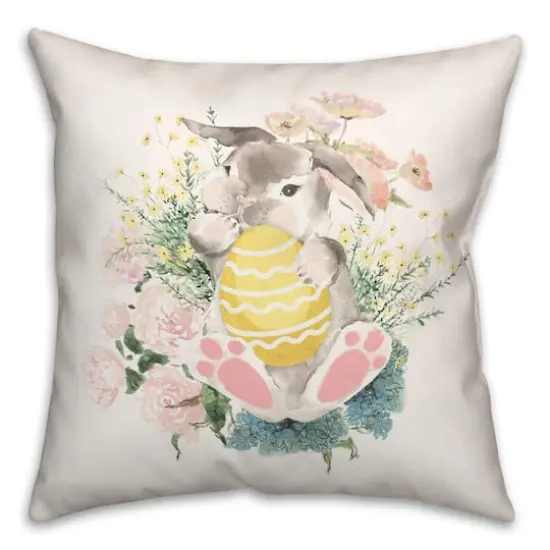 Rabbit Easter Egg 18" x 18" Indoor / Outdoor Pillow {1}