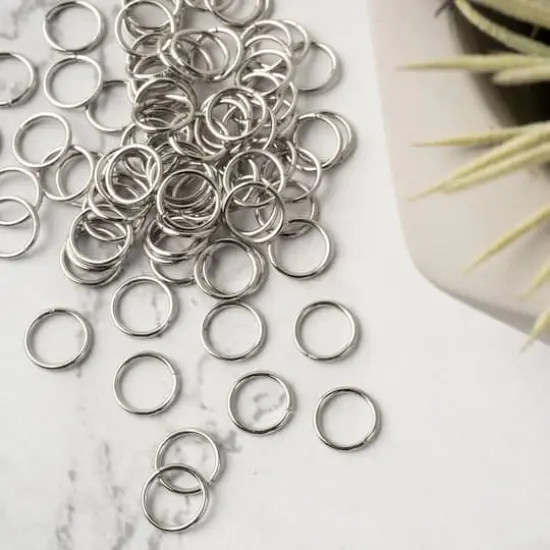 9mm Jump Rings, 90ct. by Bead Landing&trade; Stainless Steel {4}