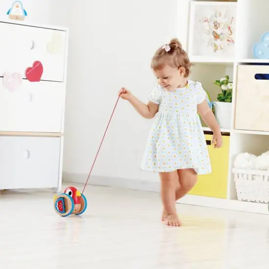 Hape Baby Bird Pull-Along Wooden Toddler Toy {3}