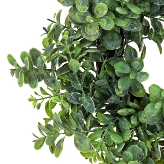 16" Spring Button Leaf Table Wreath {4}