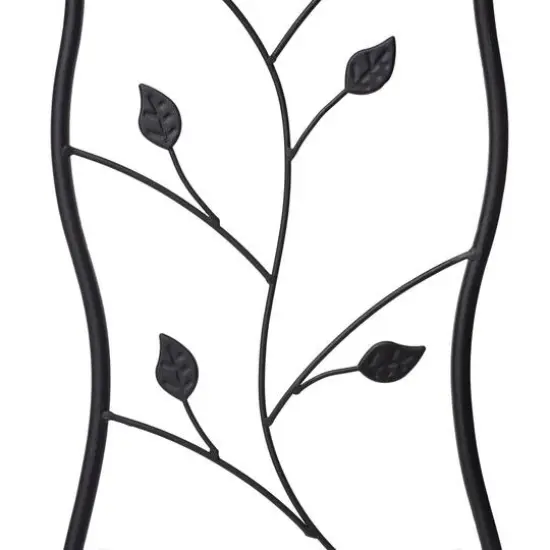 Glitzhome&reg; Black Rectangular Nesting Metal Planter Set {9}