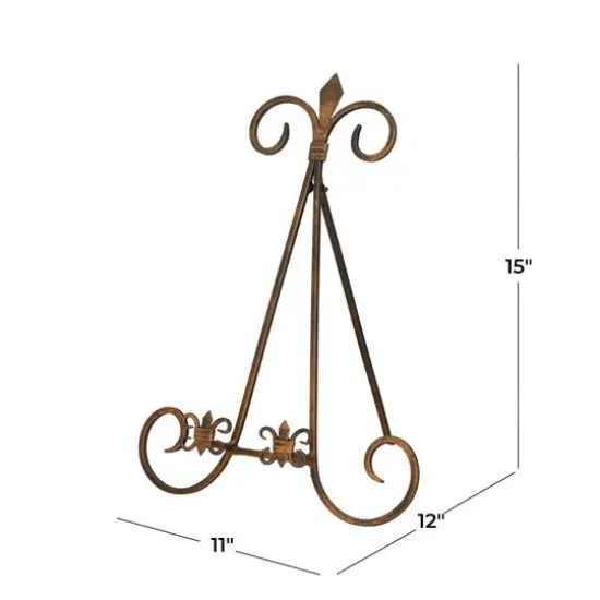 Gold Metal Traditional Easel, 12" x 11" x 15" {7}