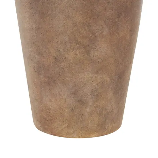 20" Copper Ceramic Antique Style Textured Vase with Handles {6}