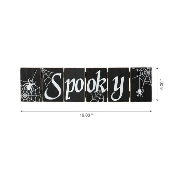 Glitzhome&reg; 20" Halloween Hinged Table Sign {6}