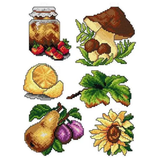 Crafting Spark Autumn Gifts Plastic Canvas Counted Cross Stitch Kit {1}