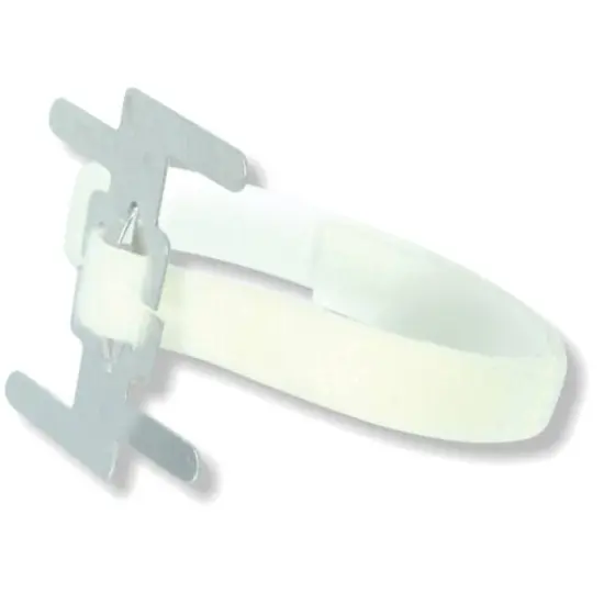 JAM Paper White Velcro Wristlets with Clip, 24ct. {1}