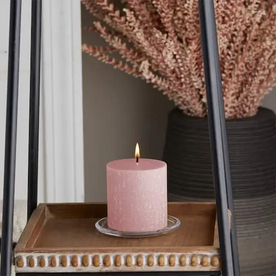 Root Candles 3" x 3" Unscented Timberline&trade; Pillar Candle Dusty Rose {4}