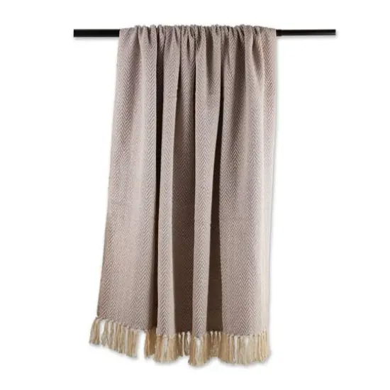 DII&reg; Handloom Chevron Throw Dusty Lilac {7}