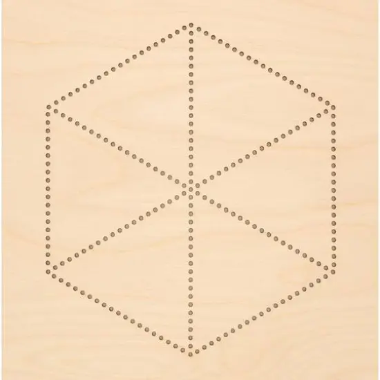 Leisure Arts&reg; Hexagon Flower Stitched String Art Shadow Box Kit {5}