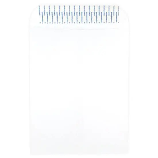 JAM Paper White Open End Catalog Envelopes with Peel & Seal Closure {3}