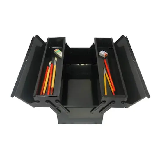 Medium Metal Storage Box by Artist's Loft&trade; Black {5}