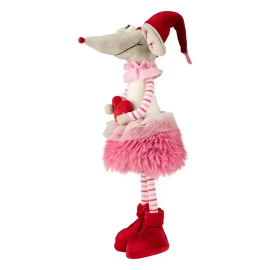20" Standing Plush Girl Mouse Valentine's Day Figure {5}
