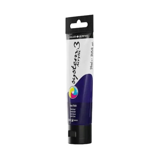 Daler-Rowney&reg; Original System 3 Acrylic Paint, 59mL 408 Deep Violet {4}