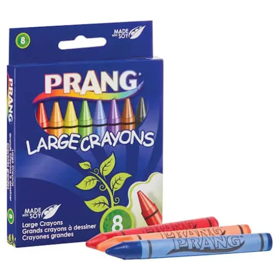 Prang&reg; Large Soybean Crayons, 6 Packs of 8 {3}