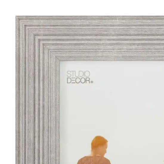 Expressions&trade; 5" x 7" Gray Ribbed Frame by Studio D&eacute;cor&reg; {6}
