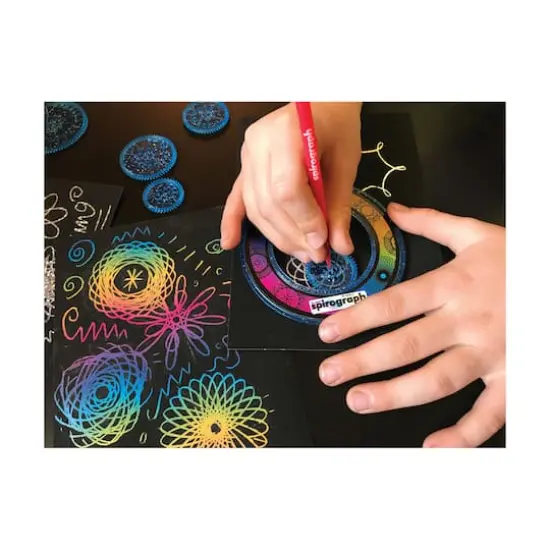 Spirograph Scratch & Shimmer {8}