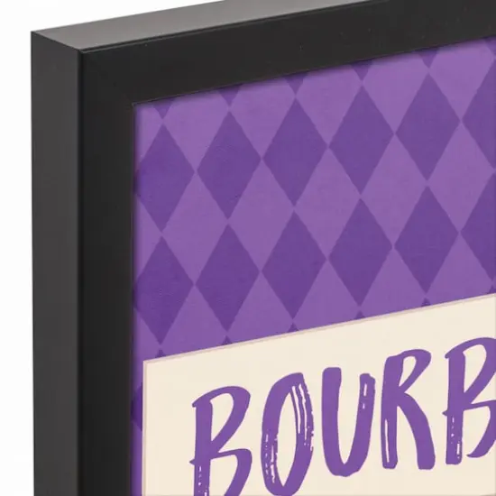 Bourbon Arrow Pattern Black Floating Framed Canvas {3}