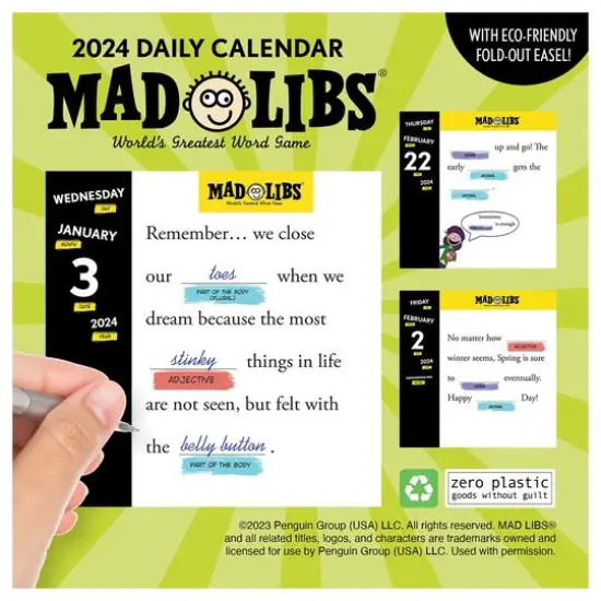 TF Publishing 2024 Mad Libs Daily Desktop Calendar {6}