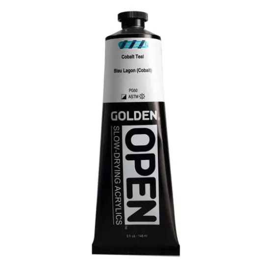 Golden&reg; OPEN&trade; Slow-Drying Acrylics, 5oz. Cobalt Teal {1}