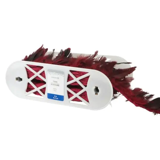 6" Natural Feather Trim by Celebrate It&reg; Red {4}