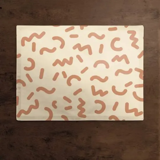 Funky Squiggles 18" x 14" Cotton Twill Placemat {3}