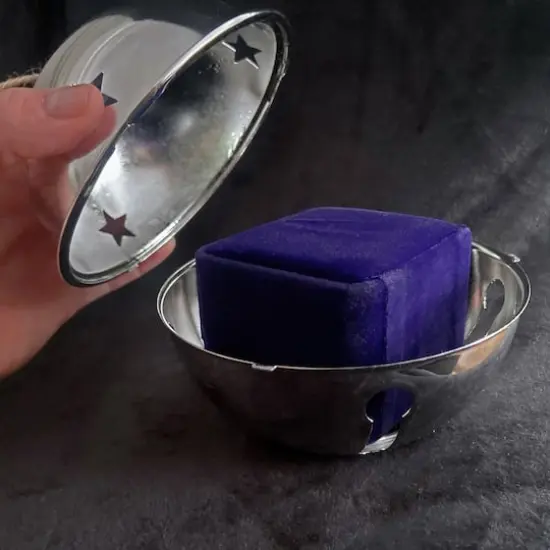 Haute Decor 4ct. 4.7" Nesting Jingle Bell Ornaments Silver {6}