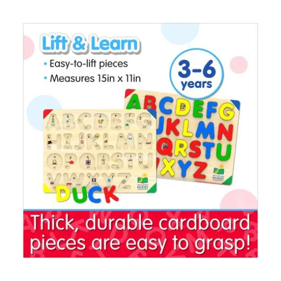 Lift & Learn Puzzle - ABC: 26 Pcs {6}